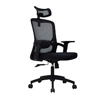 Silla de Oficina Ergonómica Tim Negro Presidente Nylon Ofideas