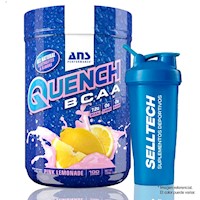 Aminoácidos Ans Quench Bcaa 100 Serv Pink Lemonade + Shaker