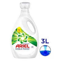 Detergente Líquido Ariel Concentrado Doble Poder 3L