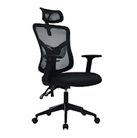 Silla de Oficina Ergonómica Fone Ultra Negro Presidente Nylon Ofideas