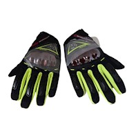 Guantes Reforzados Táctil Para Motociclistas Scoyco MC44 Talla L Verde