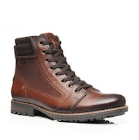 BOTIN HOMBRE PEGADA CUERO PINHAO/BROWN 180748-07