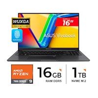 LAPTOP ASUS VIVOBOOK M1605XA/AMD Ryzen 9-7940HS/16″ WUXGA/ 16GB 1TB SSD/ Freedos