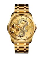 Reloj de pulsera Skmei Sport 9193 con cuerpo dorado para hombre