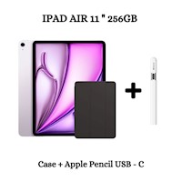 Apple iPad Air 11" Wifi Chip M2 256GB - Purple + Case + Apple Pencil USB - C