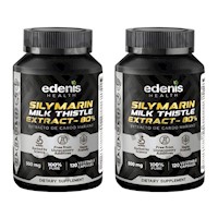 PACK 2 EXTRACTO DE CARDO MARIANO 80% 120 CÁPSULAS EDENIS HEALTH