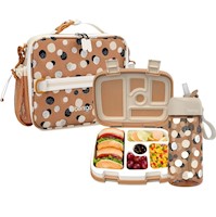 Set Bentgo Lonchera, Porta Lonchera y Tomatodo Whimsy & Wonder - Dots