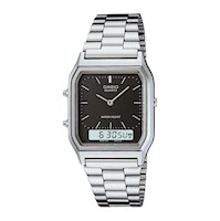 Reloj CASIO AQ-230A-1D Resina Juvenil Plateado