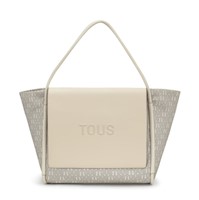 Cartera Capazo Tous Silhouette Soft Beige Multi