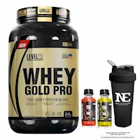 LEVEL PRO WHEY GOLD PRO 2.43 LIBRAS CHOCOLATE + SHAKER