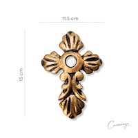 Mini Cruz Decorativa Tallado 15 x 11.5 cm