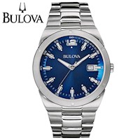 Reloj Bulova 96B220 Analógico Fecha Acero Inoxidable Dial Azul