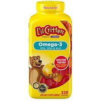 Omega 3 EPA, DHA & ALA + Vitaminas Lil Critters 220 gomitas