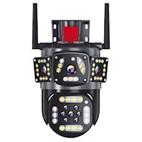 Cámara de Seguridad Wifi Triple Lente SEISA Full HD 360º Zoom y Sirena IPC-SY10