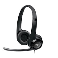 Audífonos On Ear Logitec USB Bidireccional H390 Negro