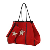 Bolso de neopreno Rojo estrella