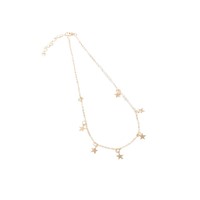 Choker Dorado con Diseño de Estrellas – Collar Celestial Elegante y Brillante