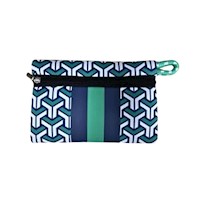 Neoprene Pouch Azul con Verde