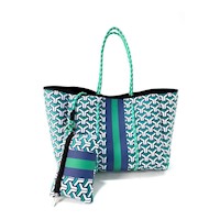 Bolso de neopreno Azul con verde