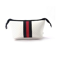 Estuche de neopreno Blanco con Rojo