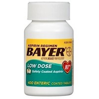Aspirina Bayer 81 mg 400 tabletas