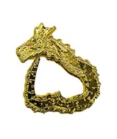 Pin Broche Metálico Shen Long Dorado Contorno New Era