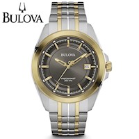 Reloj Bulova Precisionist 98B273 Ultra Alta Frecuencia Acero Inoxidable Plateado Dorado