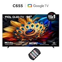 Televisor Tcl 98" Google Tv 98c655 Qled 4k Ultra Hd Smart Tv