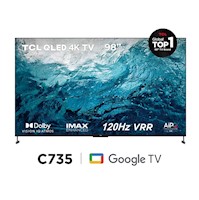 TELEVISOR TCL 98” SMART TV 4K QLED 98C735
