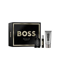 Set Boss Bottled Parfum 100 ml + Pen Spray 10 Ml + Shower Gel 100 Ml