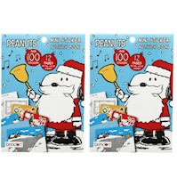 Packx2 Libro de actividades Navideño Mini con Stickers - Snoopy