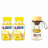 COMBO GOMITAS PARA NIÑOS ELITE NUTRITION KIDS - 2 ELITE OMEGA + TOMATODO