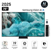 Televisor Samsung QLED 75" Visión AI Smart TV QN75Q7F5AGXPE - Nuevo 2025