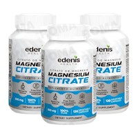 PACK 3 CITRATO DE MAGNESIO 120 CÁPSULAS EDENIS HEALTH