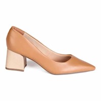 ZAPATO MUJER MIKAELA VESTIR CAPUCCINO/DOURADO 20462-01