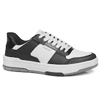 ZAPATILLA MUJER PEGADA CASUAL BRANCO/PRETO 212602-04