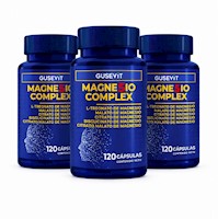 Pack 3 Frascos Magnesio Complex Gusevit 120 Cápsulas c/u