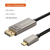 Cable USB-C macho a DisplayPort macho Bidireccional 8K, 4K  2M  CABLETIME CC23L