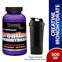 Creatina Ultimate Nutrition 300Gr Micronizada + Shaker