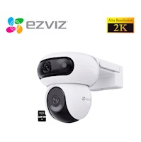 Ezviz Cámara H90 Dual 4MP + 4MP Binocular WiFi Gira 360 Exterior 128GB