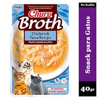 Snack Sopa para Gato Churu Broth Sabor Pollo y Atún 40gr