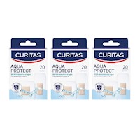 Pack X3 Curitas Aqua Protect 20Unds