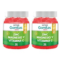 Zinc Para Adultos 130 Gomitas 02 Unidades - Sottcor