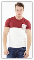 Aldos-polo MC slim fit cuello redondo 2 colores bolsillo guitarras