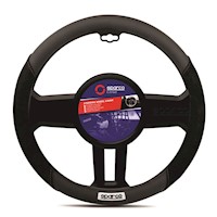 Sparco Cubre volante cuero negro-rojo SPC1112BK