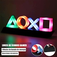 Lámpara PlayStation Luces de Íconos 30cm