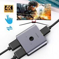Switcher HDMI Bidireccional 4K 60Hz 2 en 1 PS5 PS4 Xbox TV