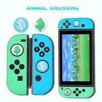 Funda para Joy Cons + 2 Grips Nintendo Switch Protector Animal Crossing