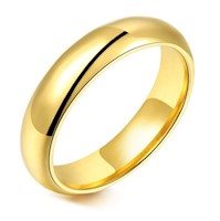 Anillo Mujer AN000124M - Acero Inoxidable 316L Dorado