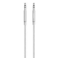 Belkin - Cable auxiliar Mixit 3.5mm 1.2m iPhone y más Silver - AV10164BT04